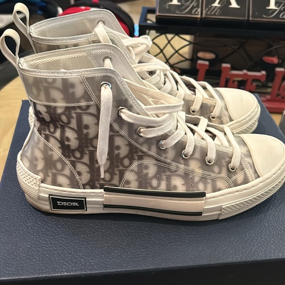 DIOR B23 HT High Top Oblique Transparenc (Chas) - Picture 4 of 7